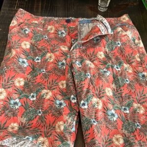 Tropical‎ Floral Men's Flat Front Shorts